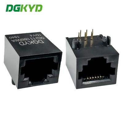 เครื่องเชื่อมต่ออินเตอร์เฟซ RJ11 6P6C เข็มกลม 6U ท่ามือขัดขวาง DGKYD56211166IWA1DY4