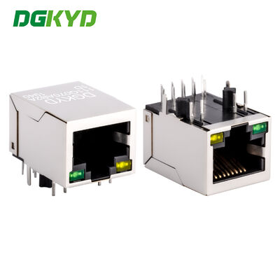 ขั้วต่อ RJ45 1X1 1000BASE TAB-DOWN ช่องเสียบเครือข่าย ขั้วต่ออีเธอร์เน็ต RJ45 อินเทอร์เฟซ DGKYD111Q070AB2A1D