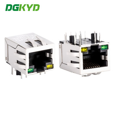 เครื่องเชื่อม RJ45 เครื่องกรองเครือข่าย 100Mbps โซค็อตเครือข่ายอุตสาหกรรม Ethernet อินเตอร์เฟซสวิตช์ KRJ-109NL