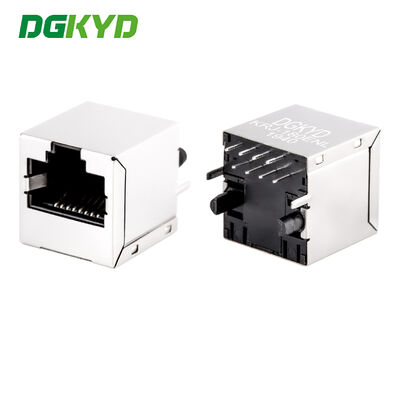 180 องศา การเข้าตั้ง 10/100 ฐาน มักเนติก RJ45 โมดูลเชื่อม ปราง KRJ-180ENL