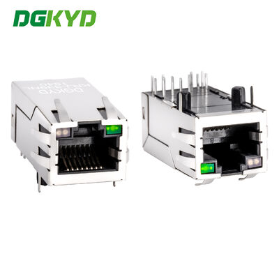 KRJ-339NL ความยาว 33 มม cat6 gigabit rj45 เครื่องเชื่อม / พล็อกที่ป้องกัน