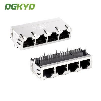 Gigabit Network Socket 4 Gang RJ45 Connector อินเตอร์เฟซอีเทอร์เน็ต KRJ-2513NL