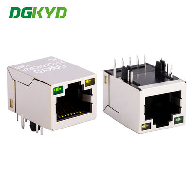 เครื่องเชื่อม Ethernet Gigabit RJ45 ระดับอุตสาหกรรมที่มีแม่เหล็กที่ติดตั้งสําหรับเครือข่ายที่มีประสิทธิภาพสูง