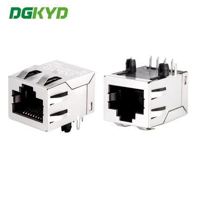 เครื่องเชื่อม PCB RJ45 ที่มีประตูเดียวและมีเครื่องแปลงสําหรับ Megabit Ethernet