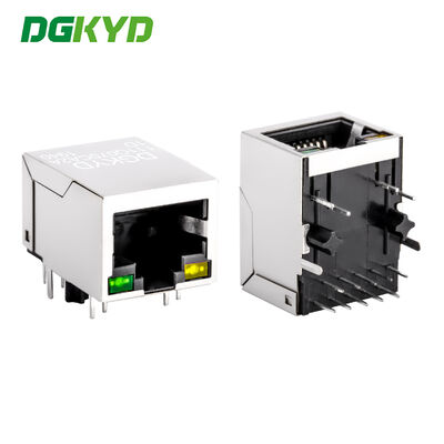 เครื่องเชื่อม Gigabit RJ45 ระดับอุตสาหกรรม พร้อมโฮสติกกันและตัวชี้ LED
