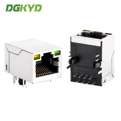 เครื่องเชื่อม RJ45 แจ็คโมดูเลอร์ พร้อมอินเตอร์เฟซป้องกันแสงจากกรองที่บูรณาการและทองคํา 6u