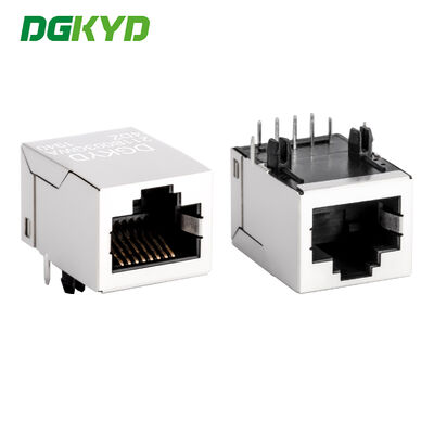 เครื่องเชื่อม RJ45 ความเร็ว 100Mbps พร้อมกรองและแจ็คโมดูลเรือนทองสําหรับ PCB