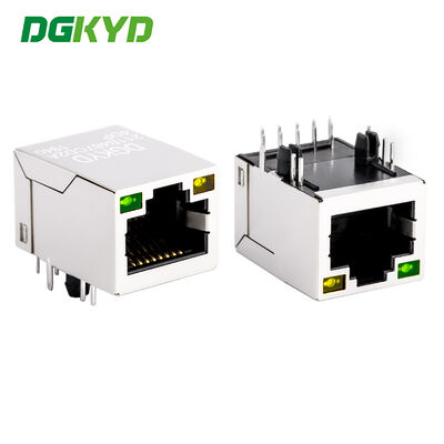 ขั้วต่อ RJ45 เกรดอุตสาหกรรม 100Mbps พร้อมตัวกรองแถบแสงและหม้อแปลง