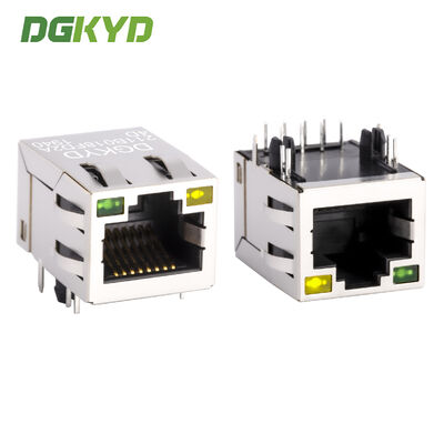 เครื่องเชื่อมกันแบบอุตสาหกรรมเกรด 8PIN RJ45 พร้อมทอง 6U สําหรับพอร์ตเครือข่าย