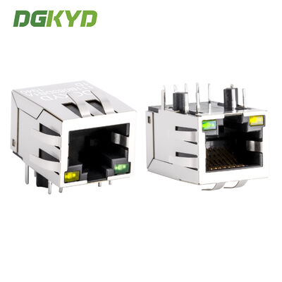 เครื่องเชื่อม RJ45 ขนาด 100Mbps พร้อมเครื่องแปลงบูรณาการและกระเป๋าปิดสําหรับอินเตอร์เฟซเครือข่าย