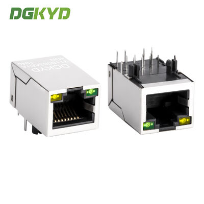 เครื่องเชื่อม Ethernet RJ45 ปราง 100Mbps พร้อมเครื่องแปลงและตัวชี้ LED ที่บูรณาการ