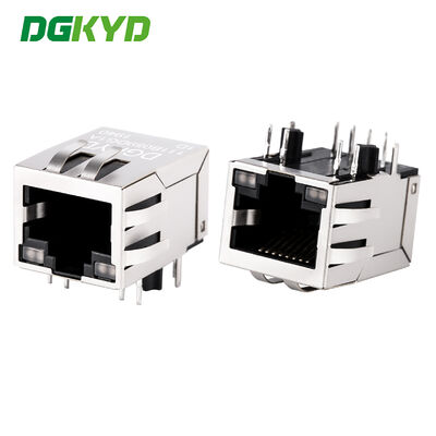 คอนเน็กเตอร์ RJ45 ตัวเมียเกรดอุตสาหกรรม 10/100 Base-T คอนเน็กเตอร์ RJ45 แบบมีชีลด์พร้อมฟิลเตอร์ 100Mbps