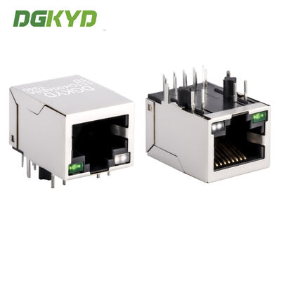 หัวต่อ Gigabit RJ45 พร้อมหม้อแปลงในตัวและฟิลเตอร์ Ethernet RJ45 Jack