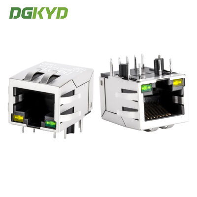 POE+ PCB Mount RJ45 Ethernet Connector กับแม่เหล็ก RJ45 Ethernet Jack
